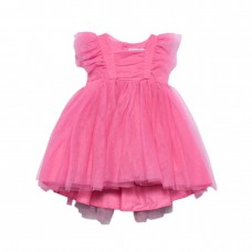 ABEL & LULA φόρεμα  με τούλι και βολάν βρεφικό 26-05012-090 ροζ